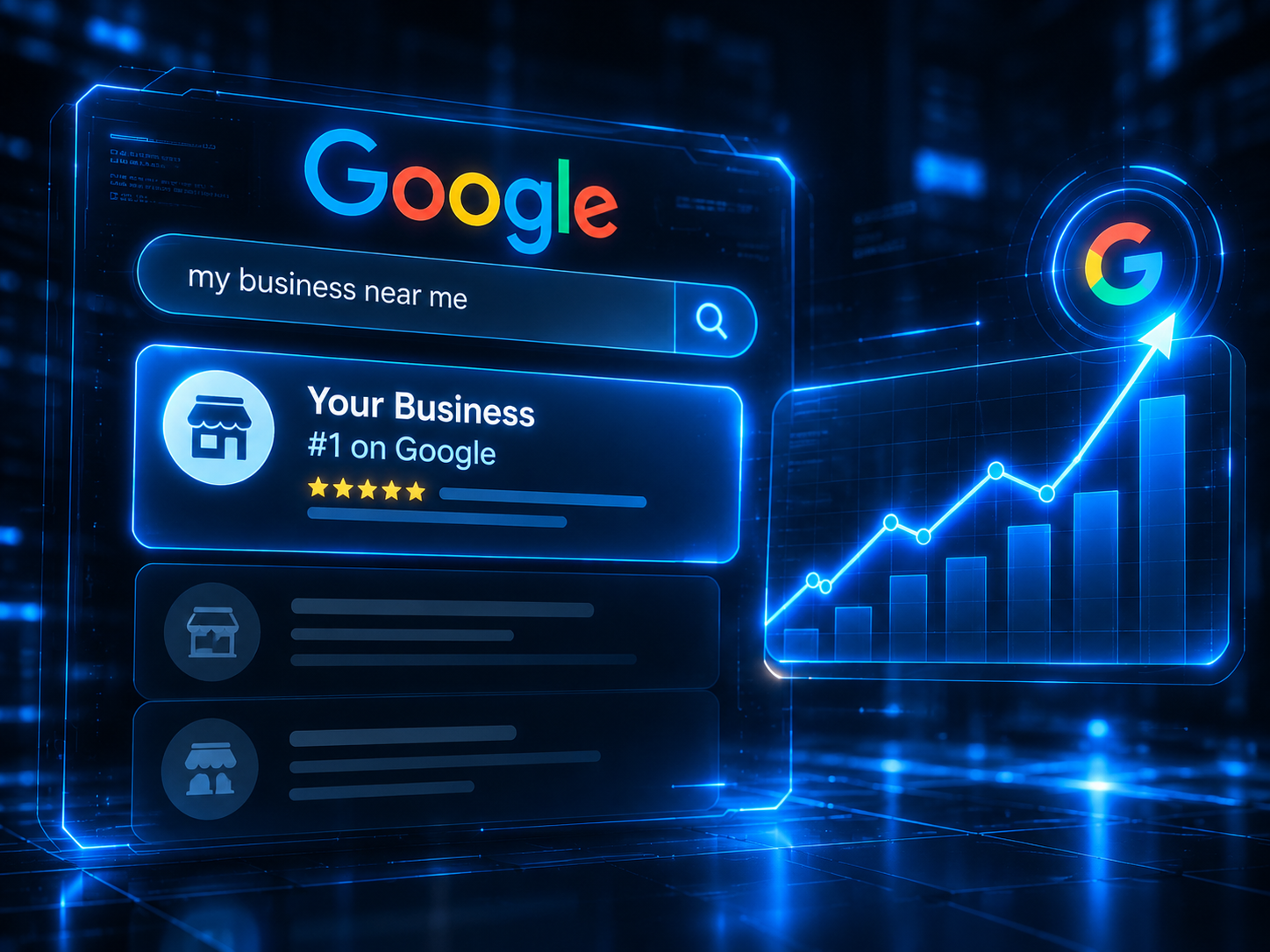 SEO growth and Google ranking visualization